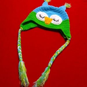 Kids Knit Owl Hat Toddler to 4/5T